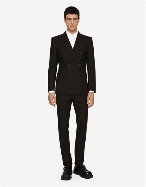 Dolce&Gabbana Double breasted stretch wool suit 